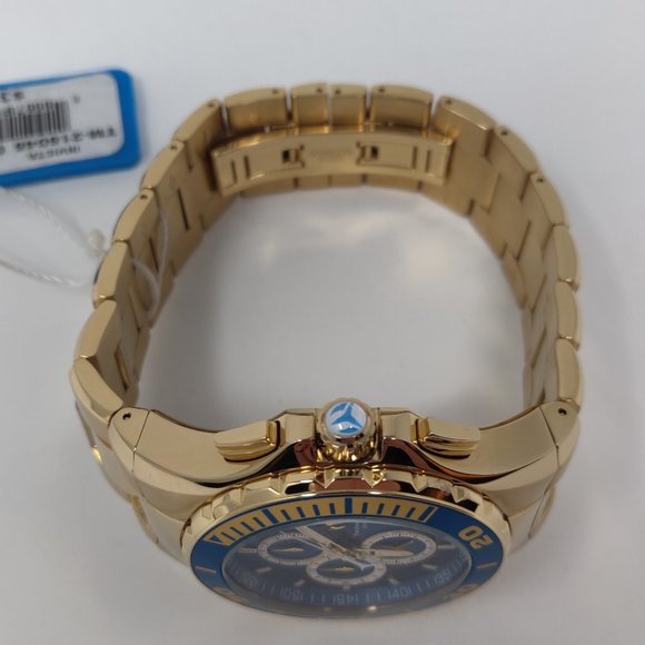 Technomarine Sea Manta Blue Dial Gold Tone Watch - Picture 2 of 6